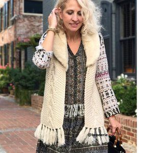 * Anthropologie handknit Anchorage Vest
